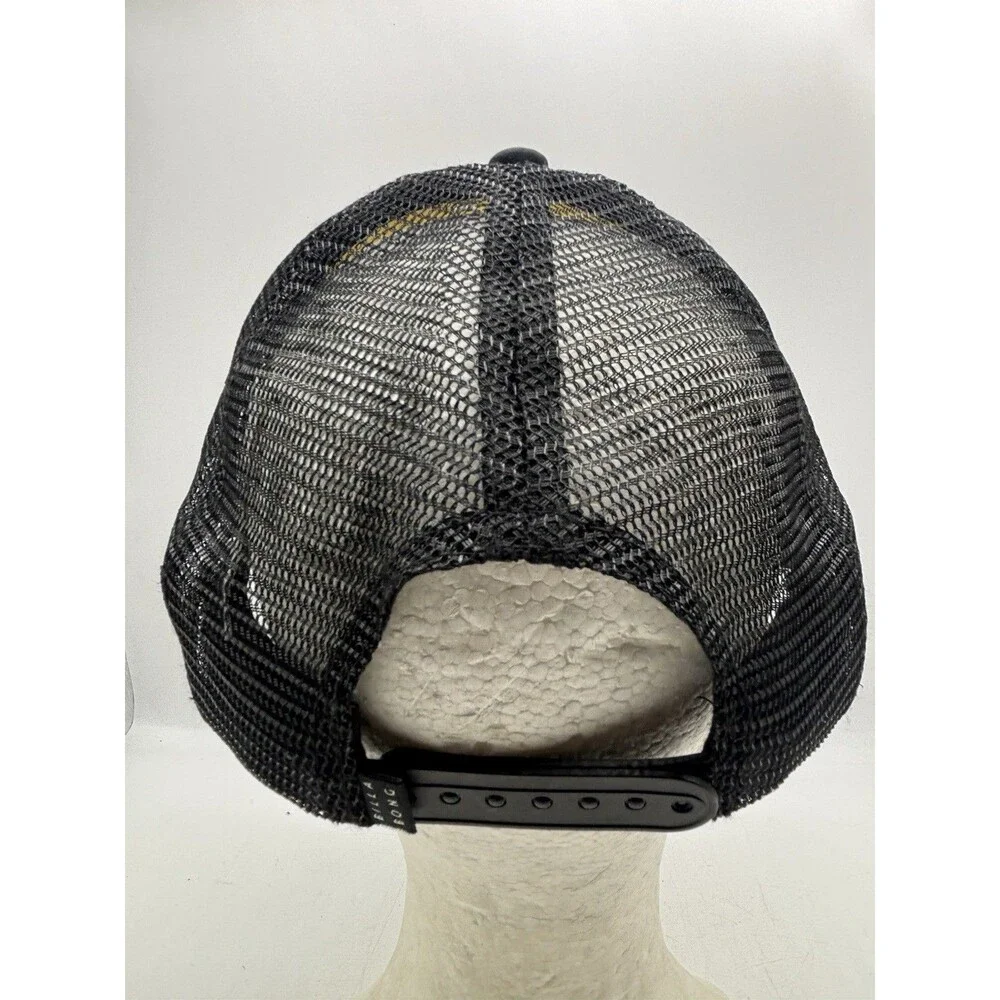 Billabong California Trucker Hat Snapback Black Foam Mesh Surf Beach Sun Cap